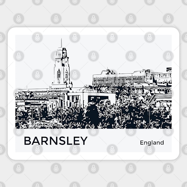 Barnsley England Magnet by Lakeric